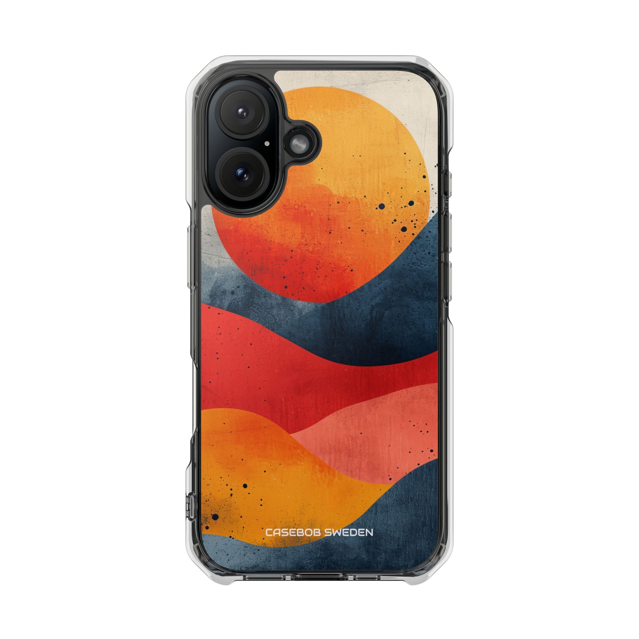 Sunburst Waves - Clear Impact iPhone 16 Phone Case