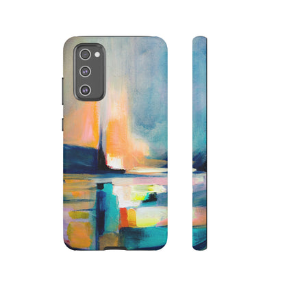 Abstract Blue n Yellow iPhone Case (Protective) Samsung Galaxy S20 FE Matte Phone Case