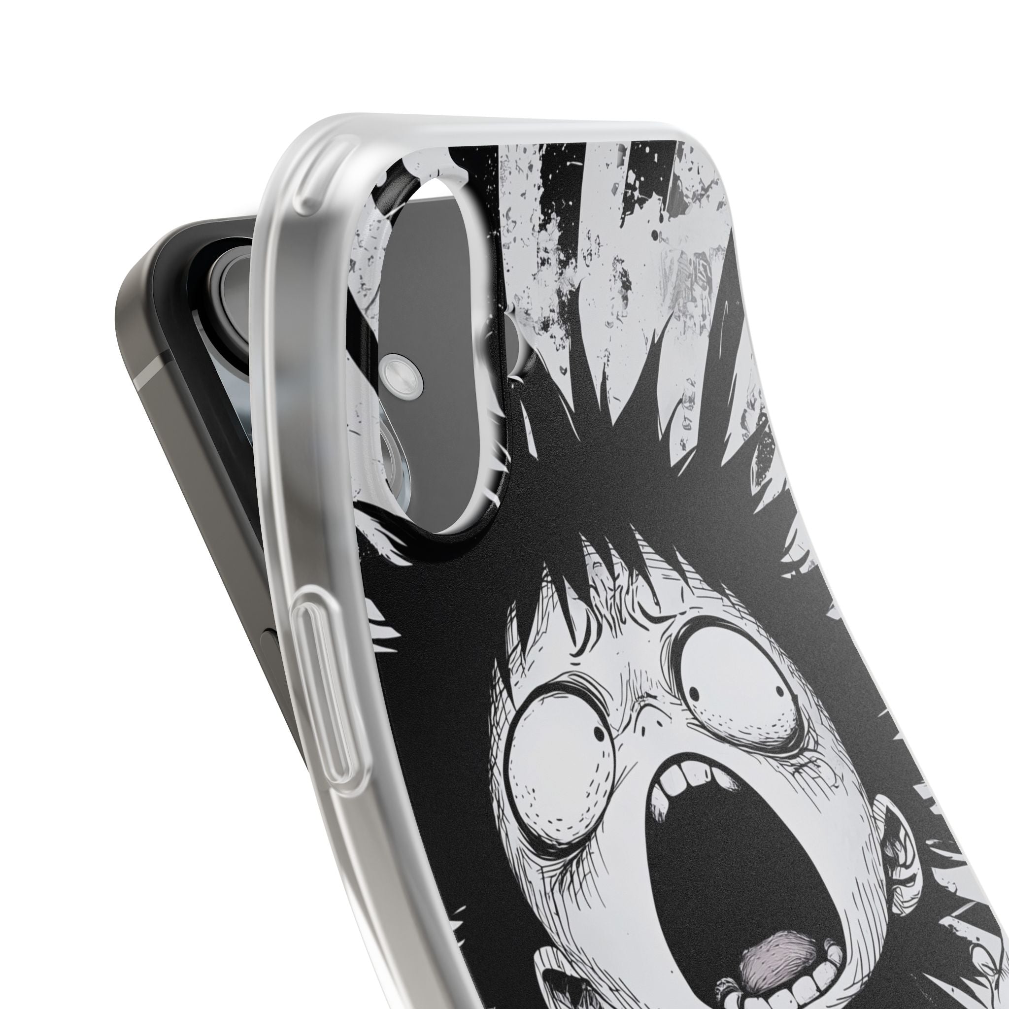 Screaming Stripes iPhone 16 Plus Case - Soft