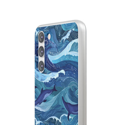 Dolphin Waves Samsung S23 Plus Case - Soft