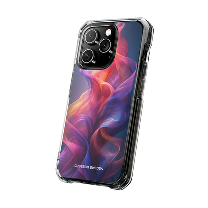 Violet Orange Flow - Clear Impact iPhone 14 Phone Case