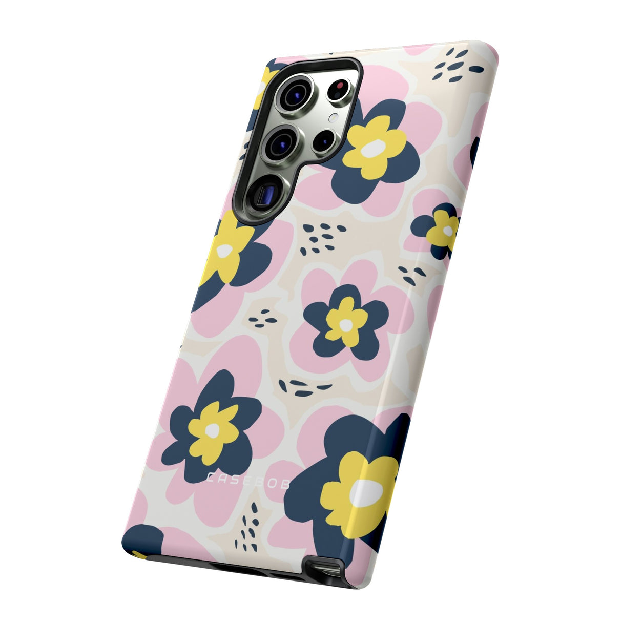 Pink Happy Flower - Protective Phone Case