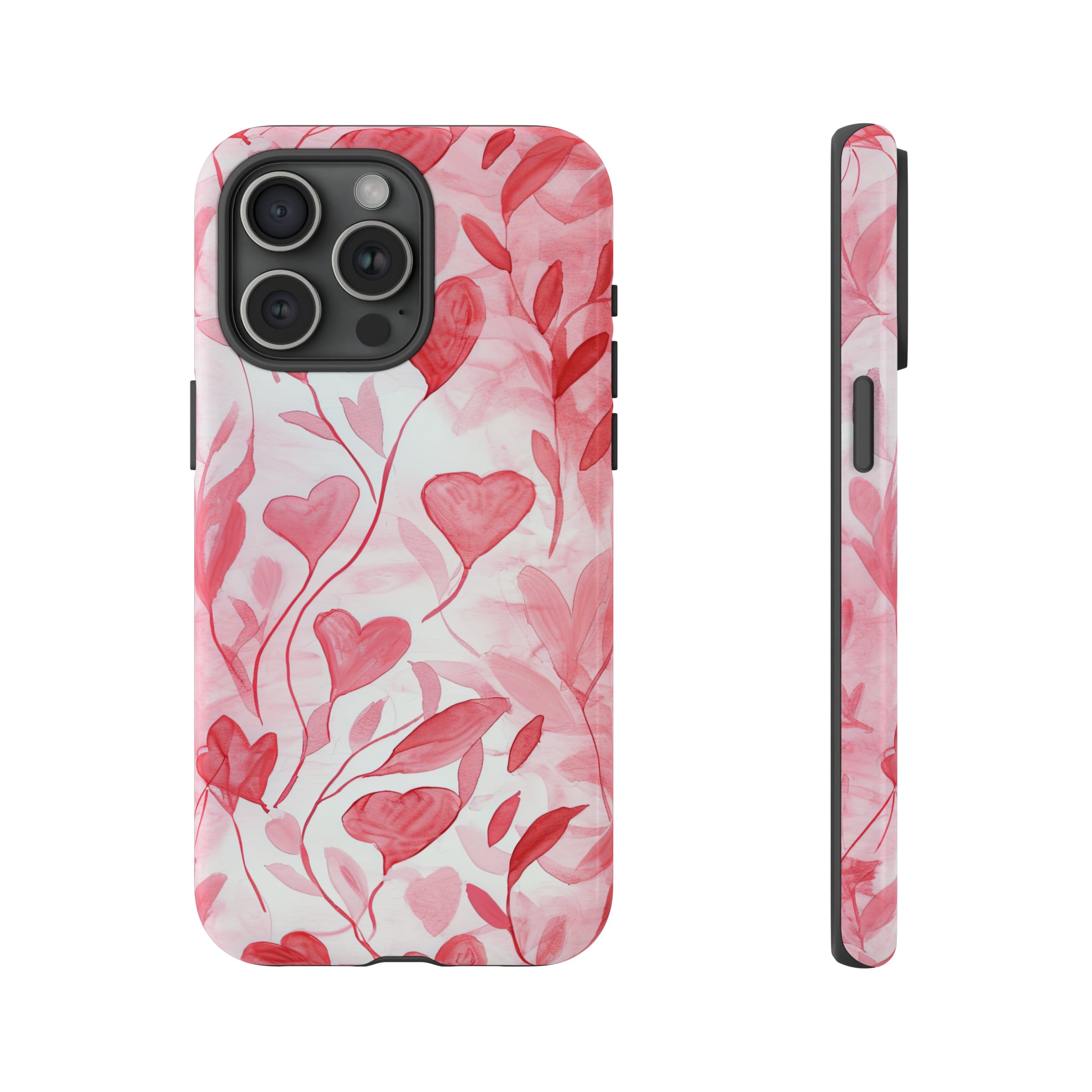 Cupid's Intertwined Hearts - Protective Phone Case