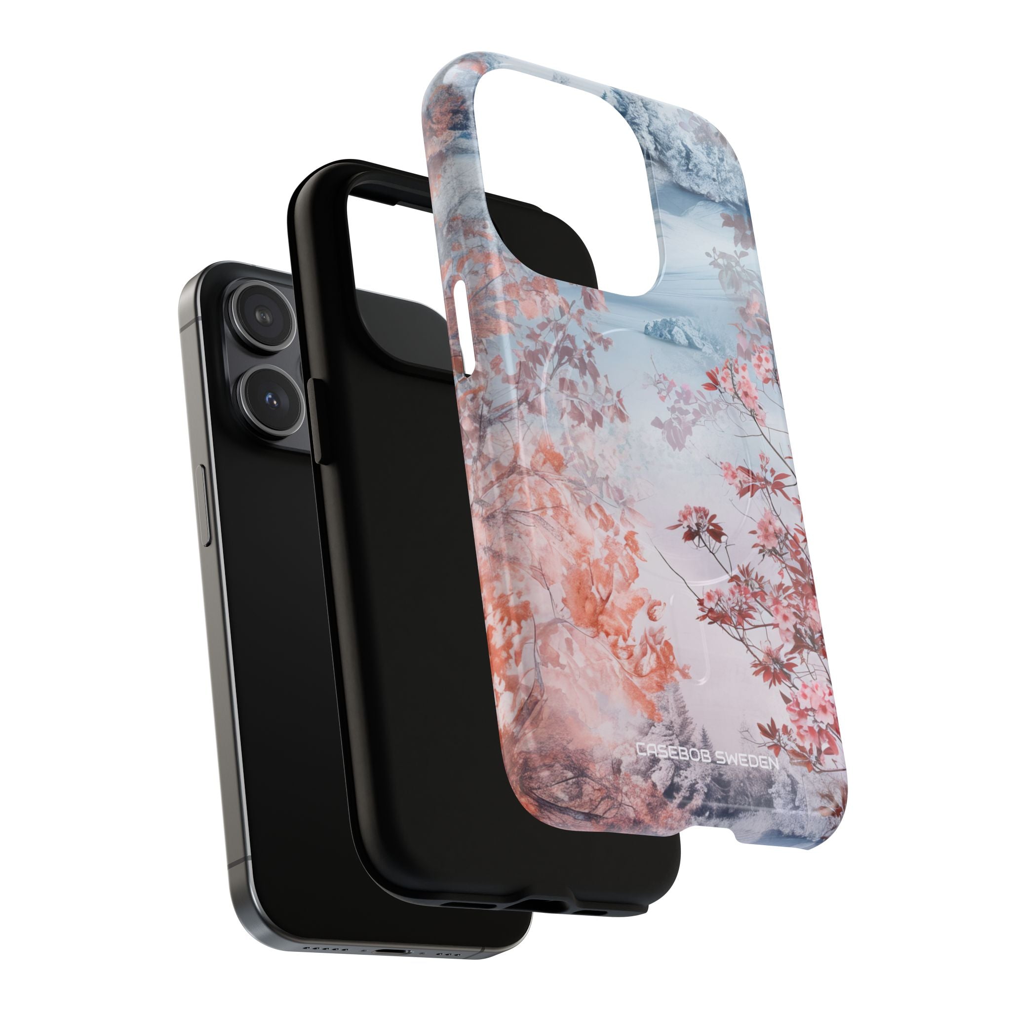 Floral Serenity Case - Tough + MagSafe® iPhone 15 Phone Case