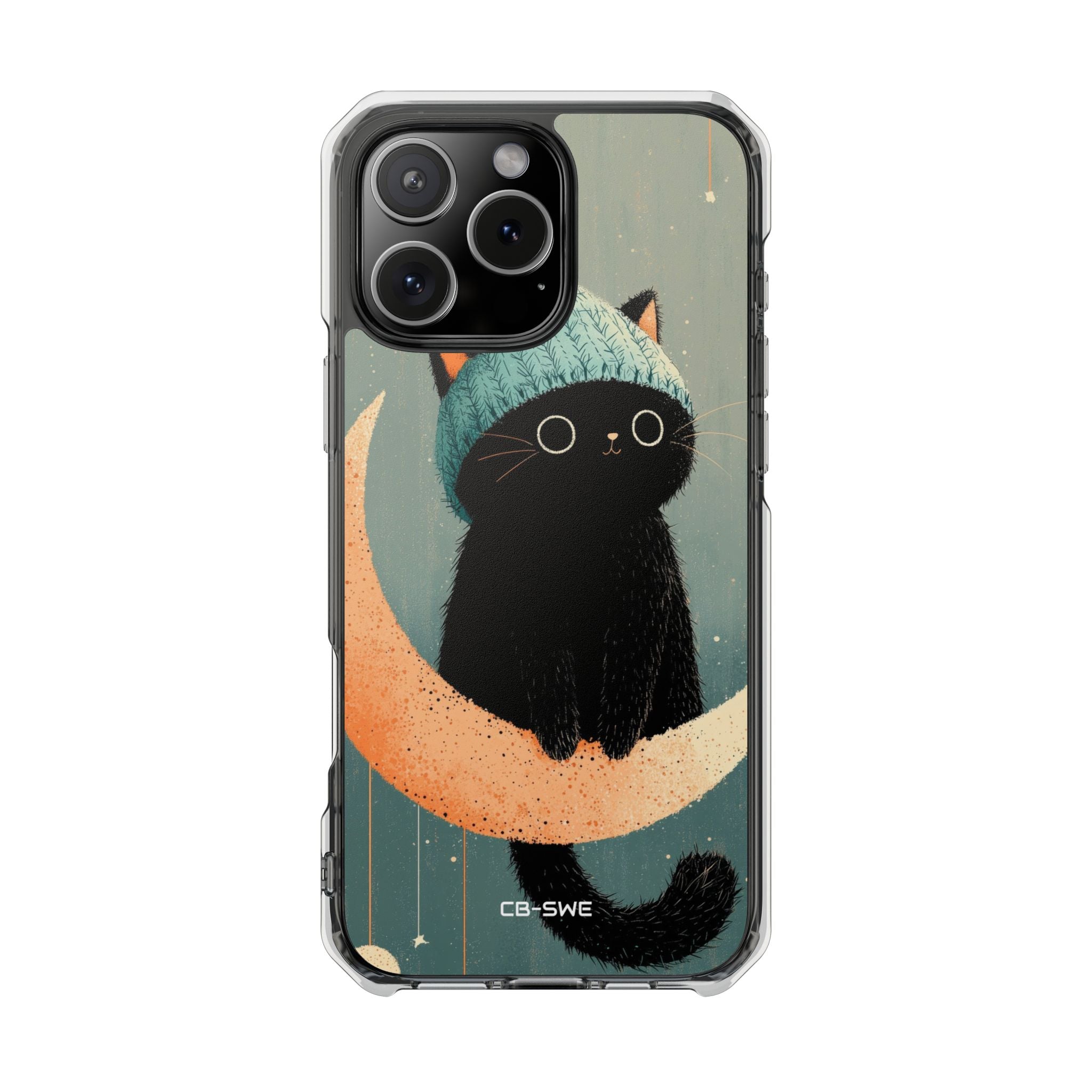 Cat Sits Dreaming iPhone Case - Impact