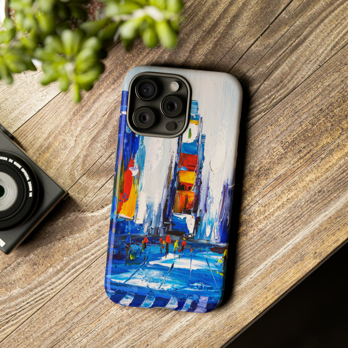 Oil Painting - City View of New York - Protective Phone Case