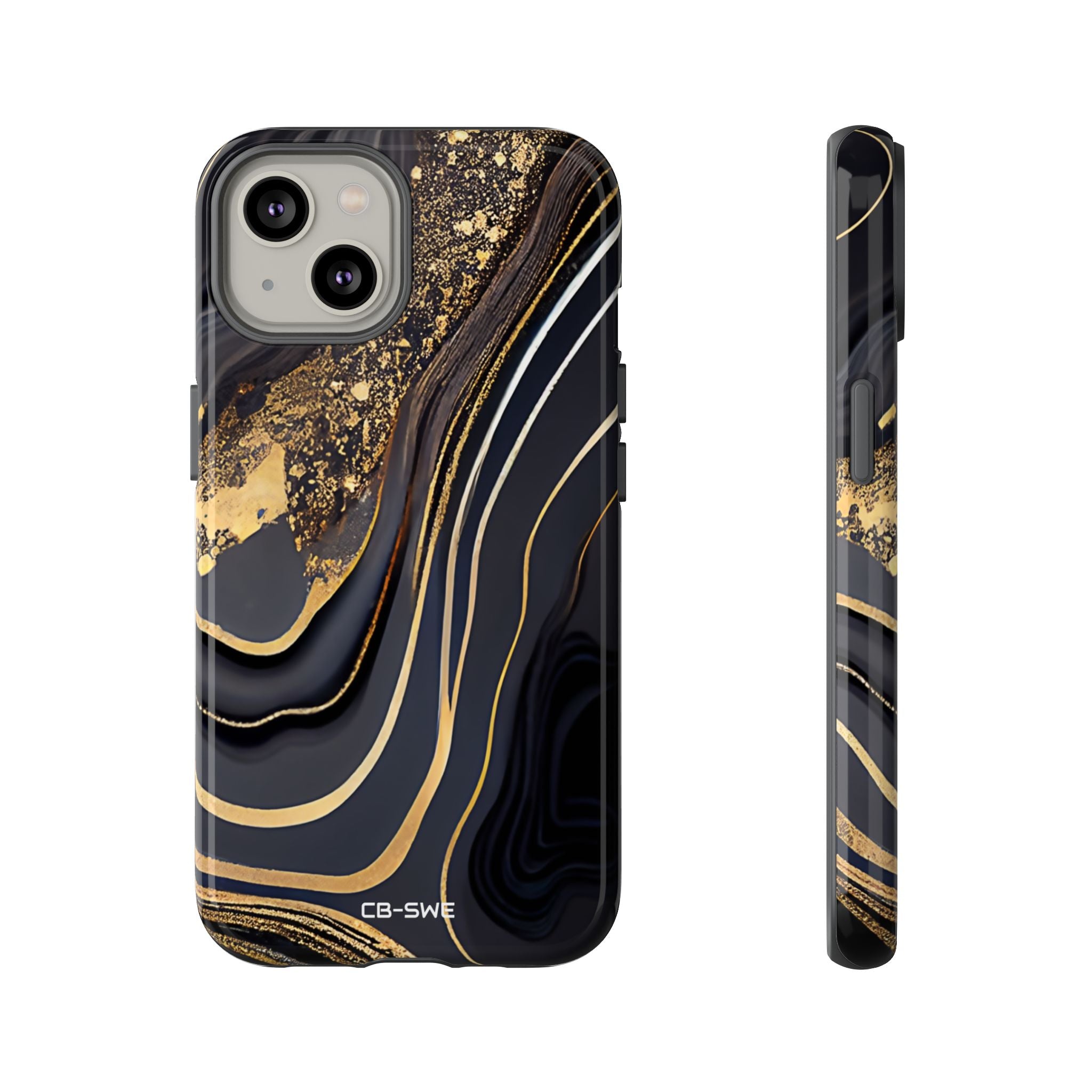 Elegant Gold Streams - iPhone Case