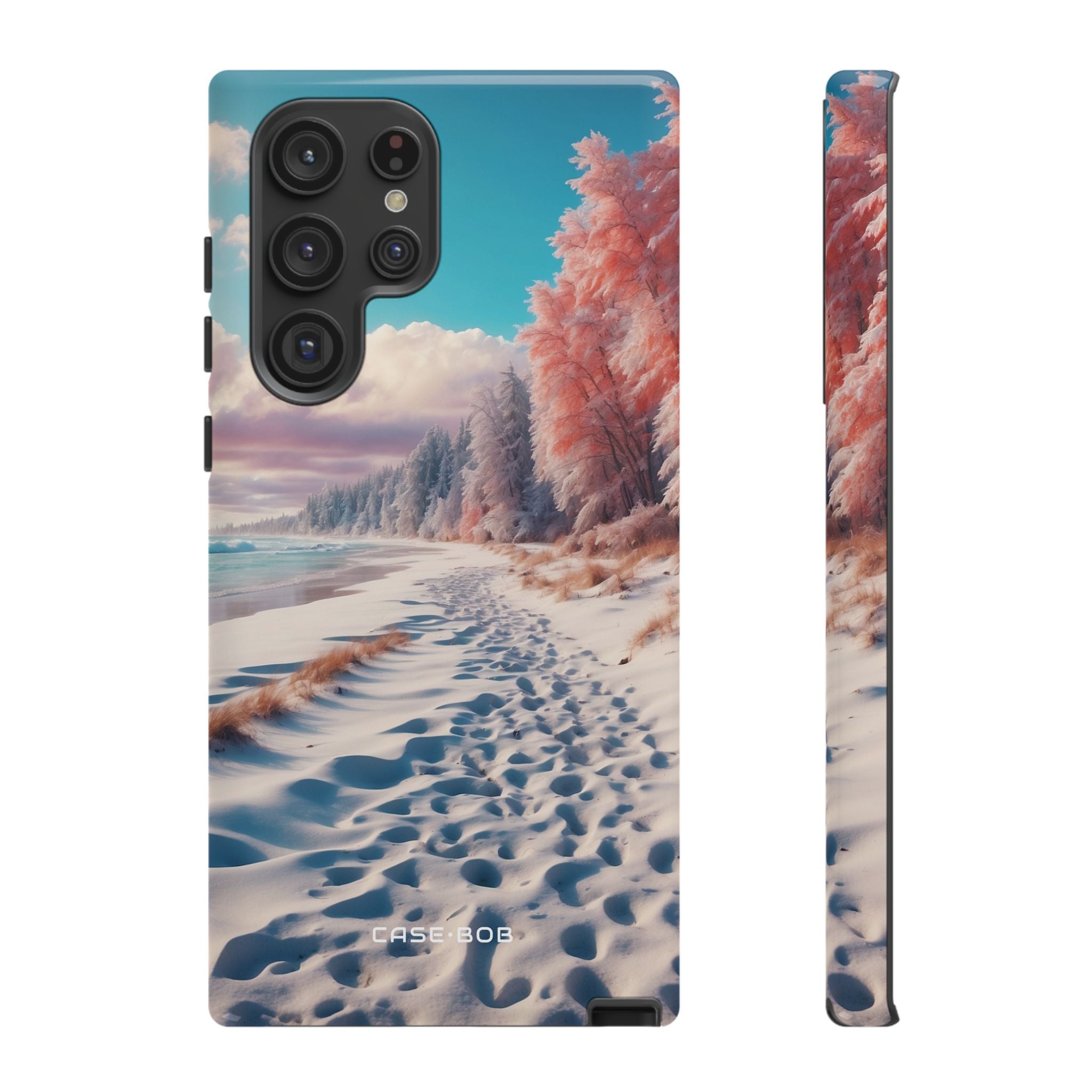 Snowy Footprints Samsung S22 Ultra Case - Tough