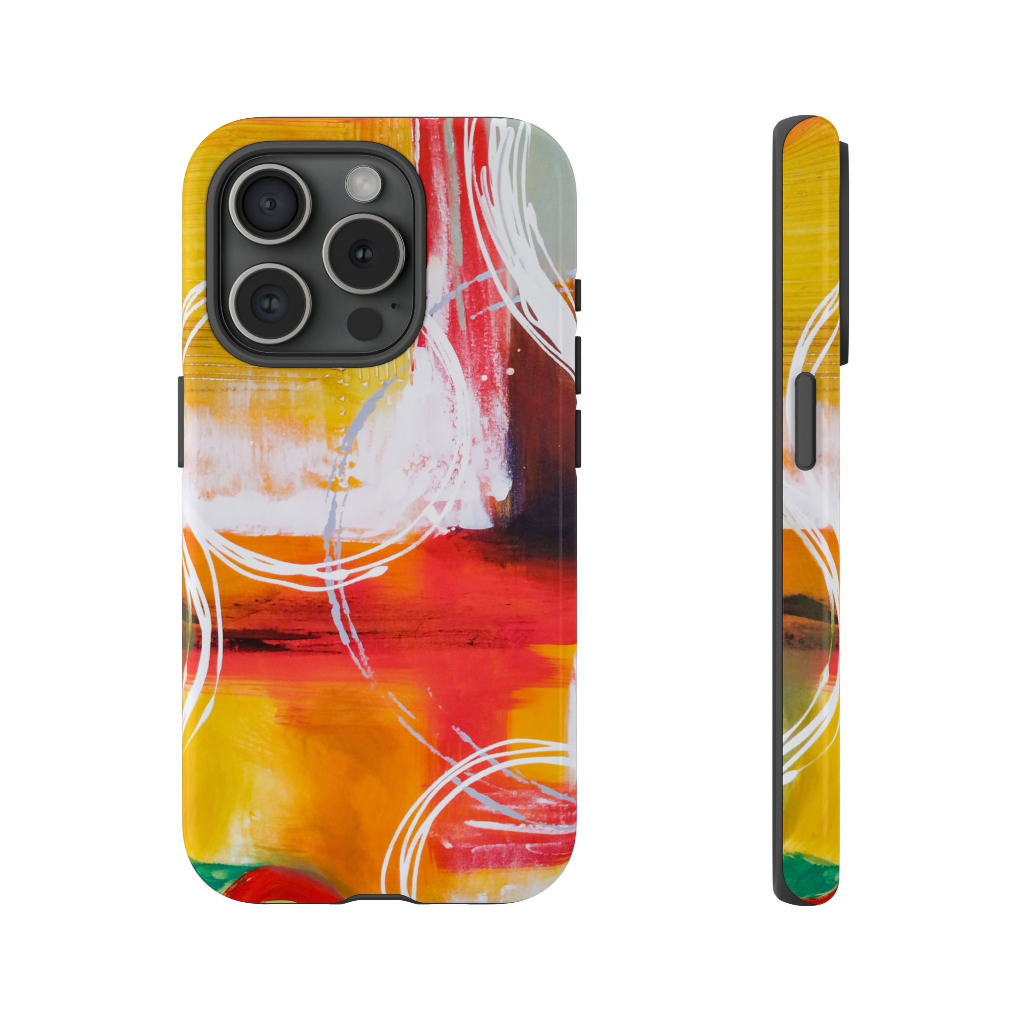 Abstract Yellow - Protective Phone Case