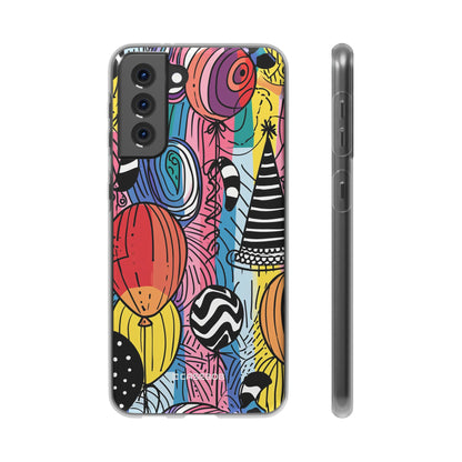 Vibrant Party Whimsy | Flexible Phone Case for Samsung Galaxy