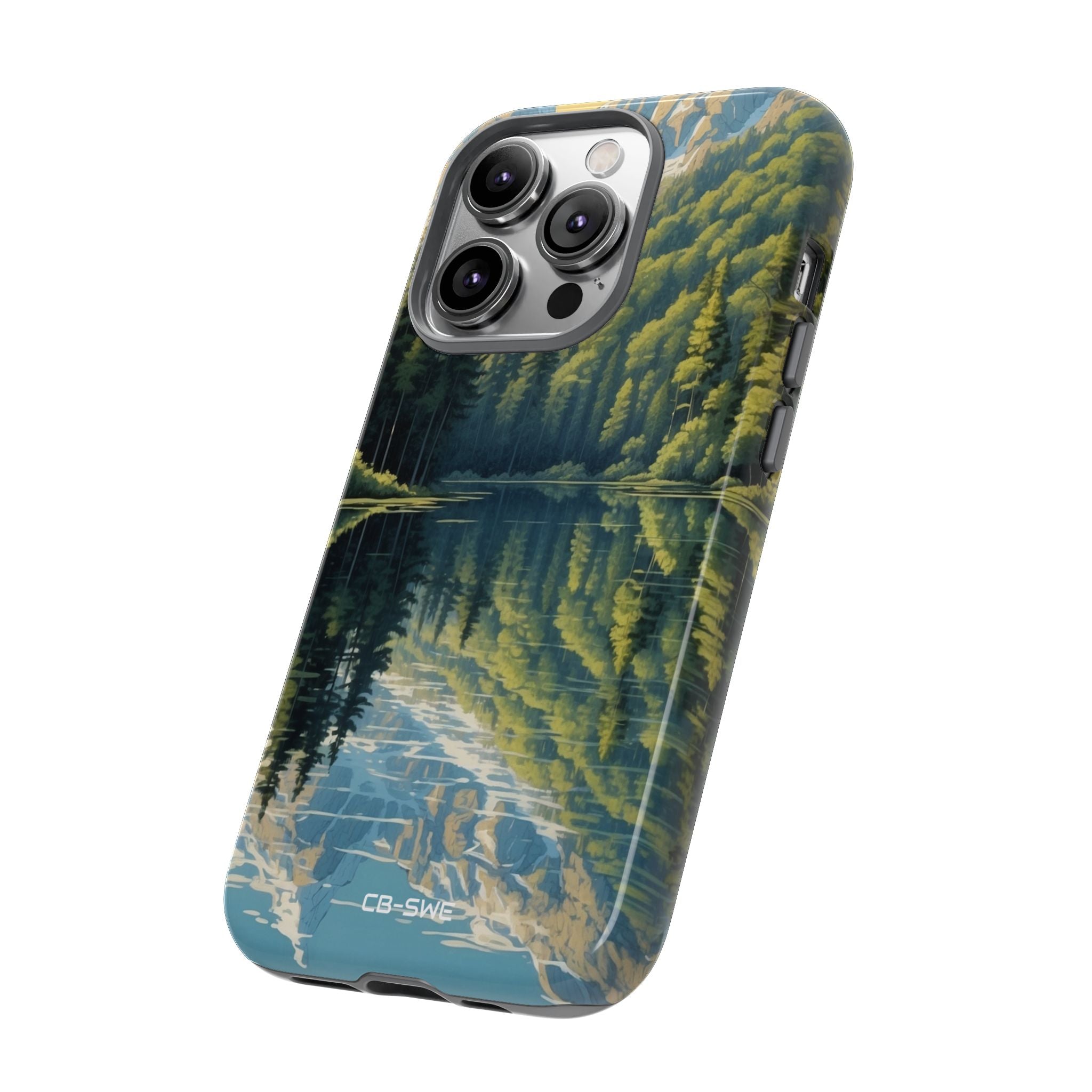 Mountain Peaks Reflect - iPhone Case