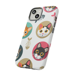 Cats Fishbone - Protective Phone Case