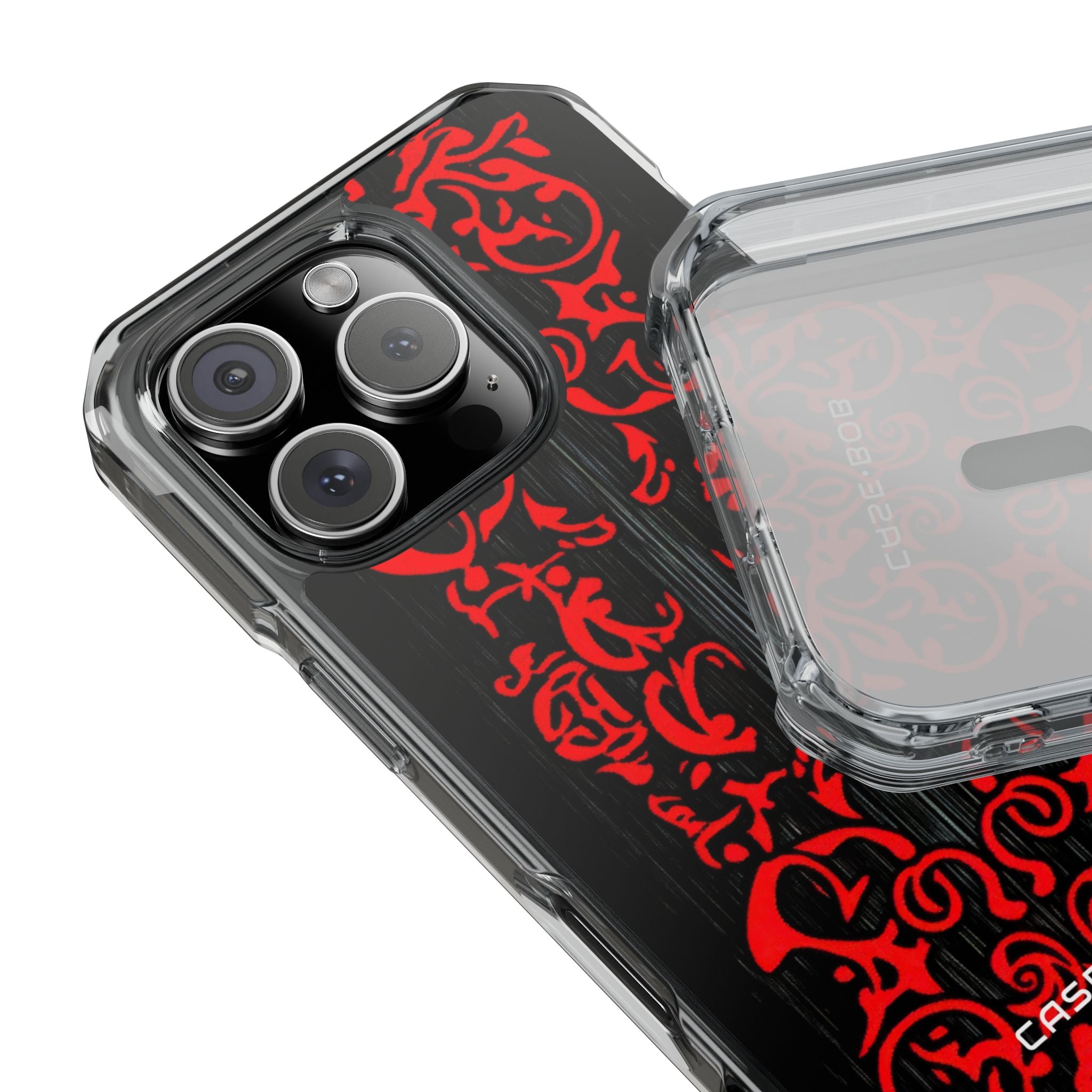 Crimson Spiral iPhone 16 Pro Case - Impact