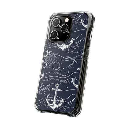 Gradient Anchorflow Waves iPhone 14 - Clear Impact Phone Case