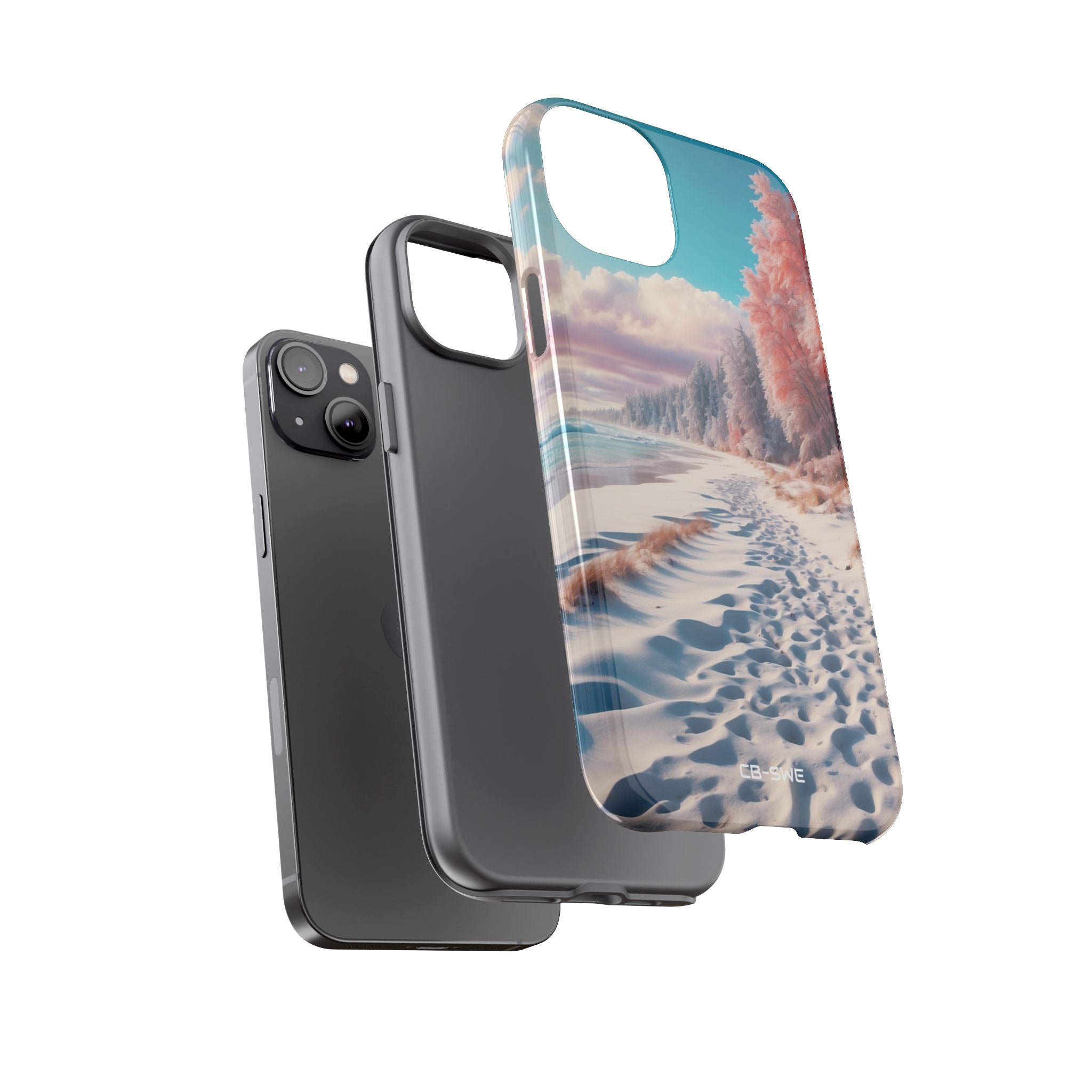 Shadows Embrace Waves - iPhone Case
