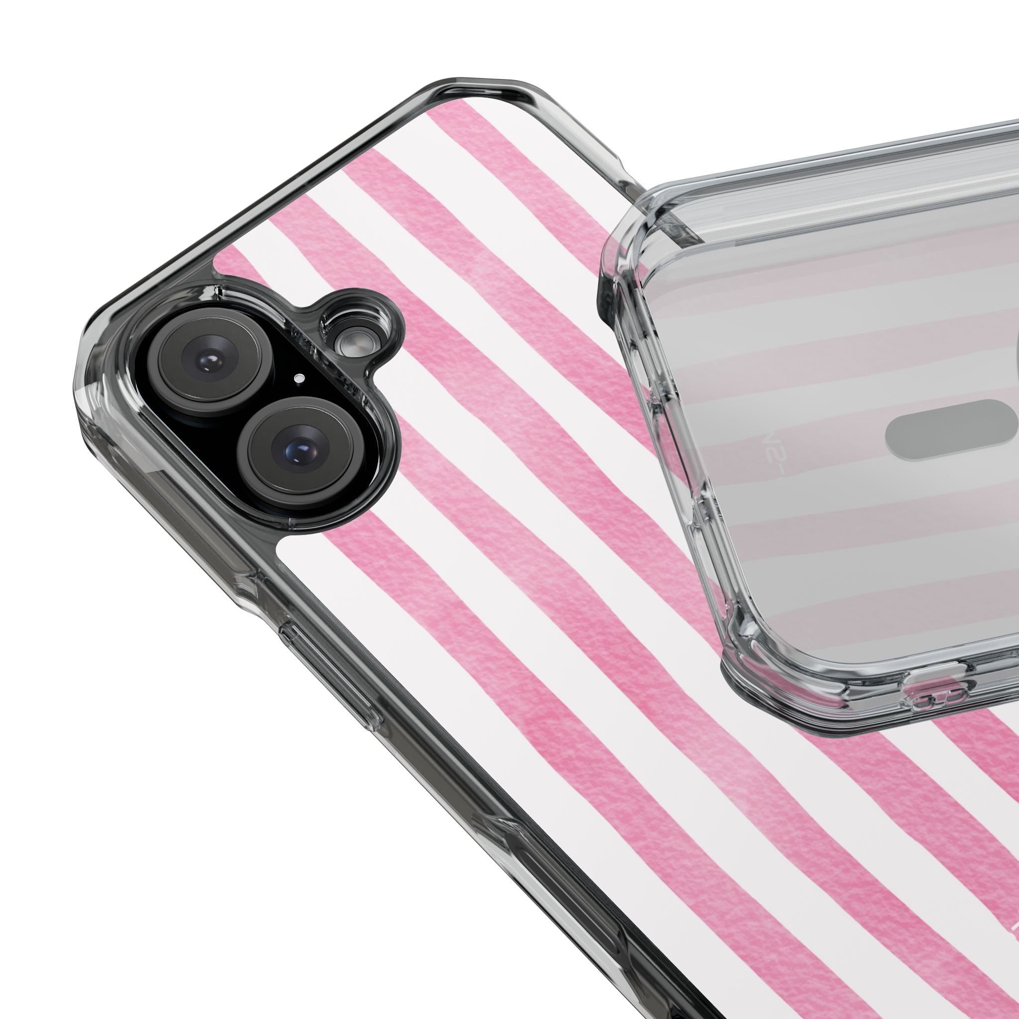 Pink Watercolor Stripes iPhone Case - Impact