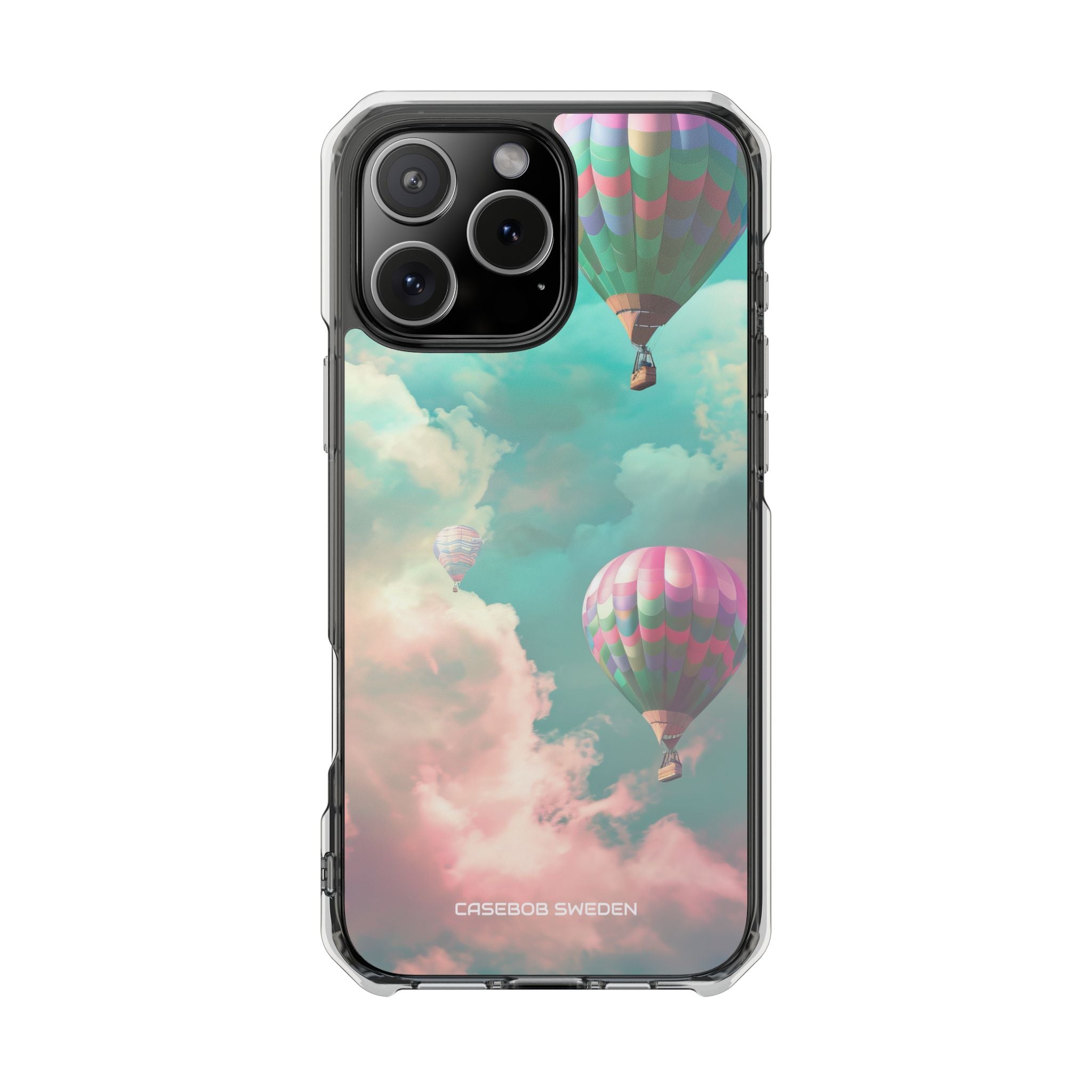 Pastel Balloon Adventure - Clear Impact iPhone 16 Phone Case