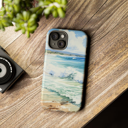 Serene Coastal Watercolors - iPhone Case