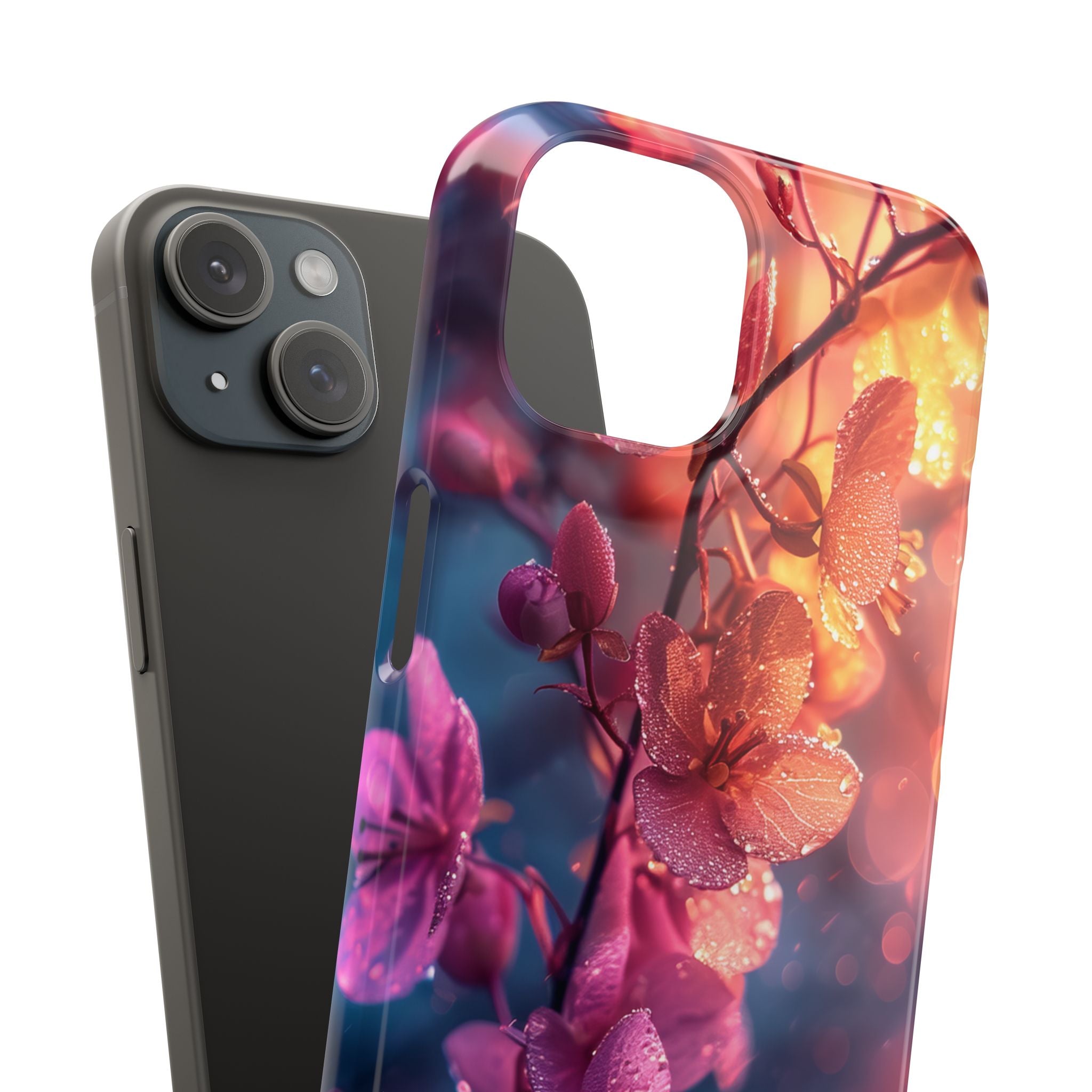 Surreal Flower Harmony iPhone 15 - Slim Phone Case