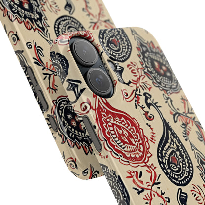 Vintage Paisley Elegance iPhone 16 - Slim Phone Case