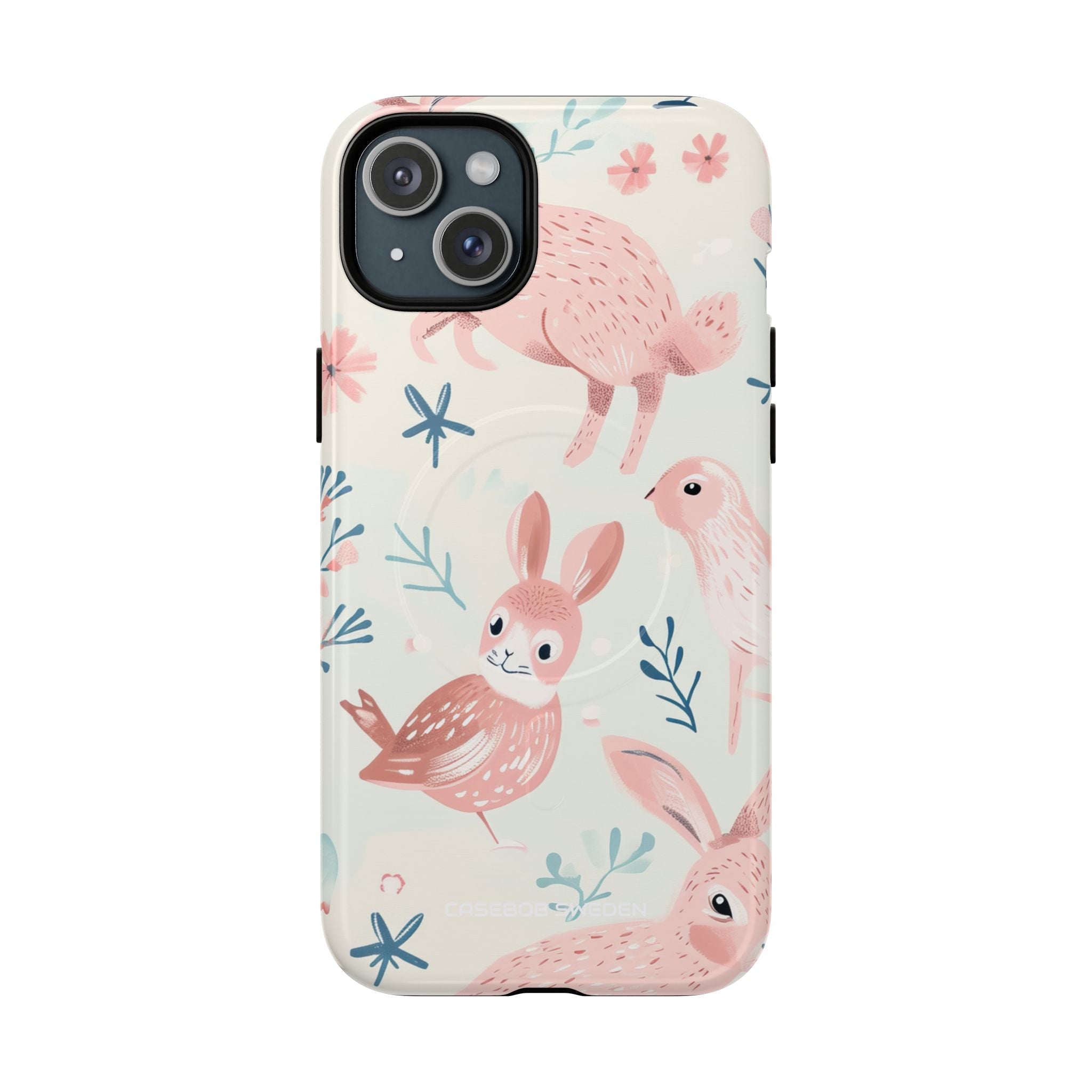 Pastel Whimsical Nature - Tough + MagSafe® iPhone 15 Phone Case