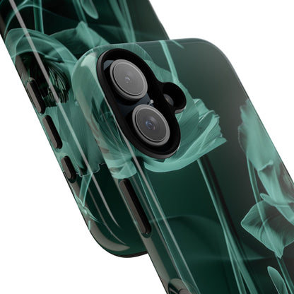 Teal Bloom Radiance iPhone 16 - Tough