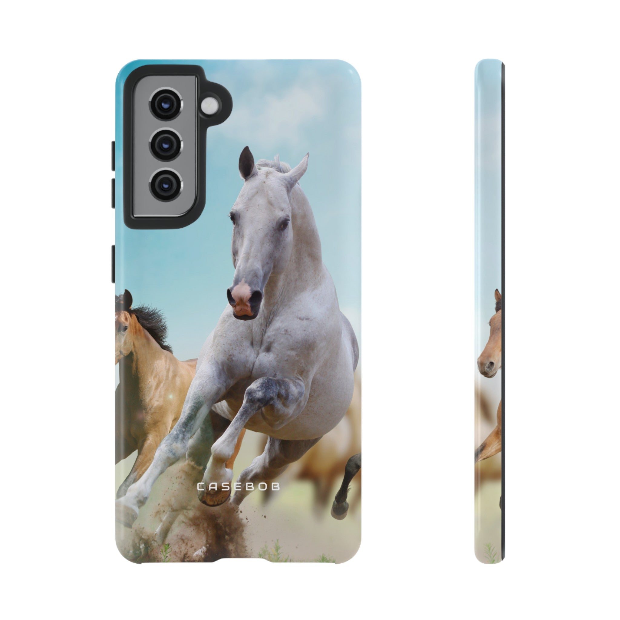 Blue Sky Horses - Protective Phone Case