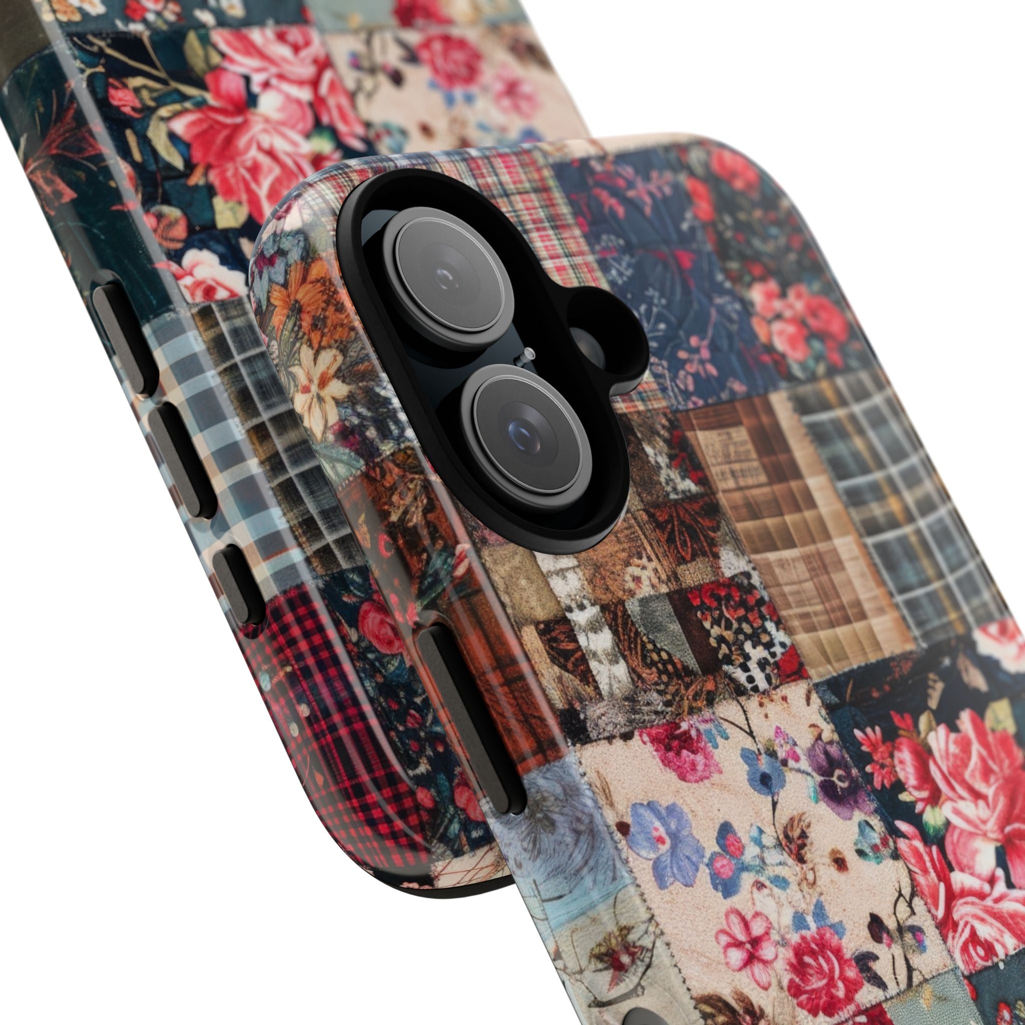 Patchwork Floral Quilt iPhone 16 - Tough