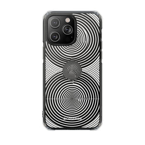 Hypnotic Geometry - Phone Case for iPhone (Clear Impact - Magnetic)