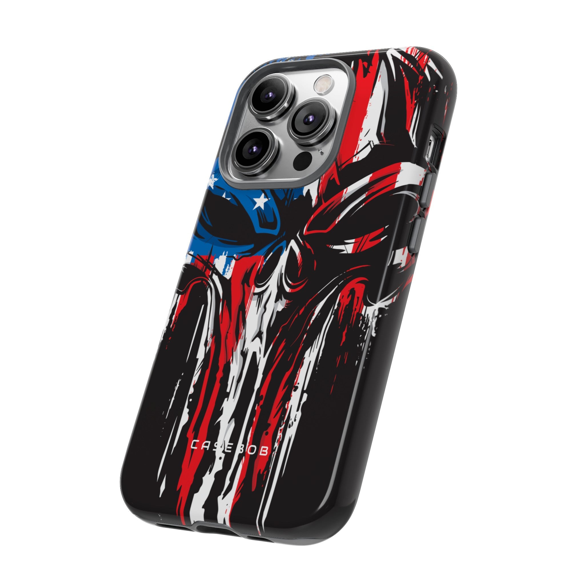 Military Grunge Skull Patriotic - Protective Phone Case