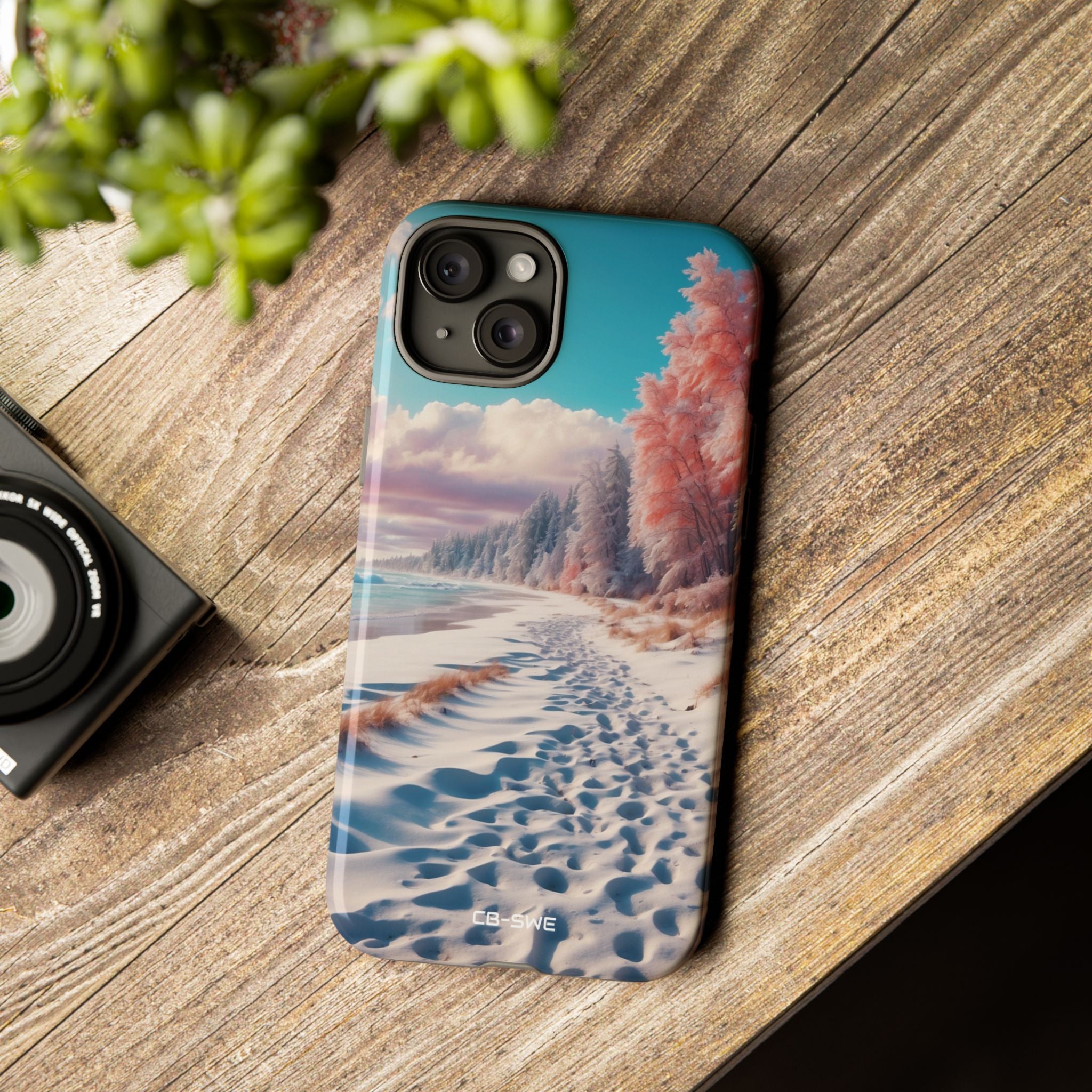 Shadows Embrace Waves - iPhone Case