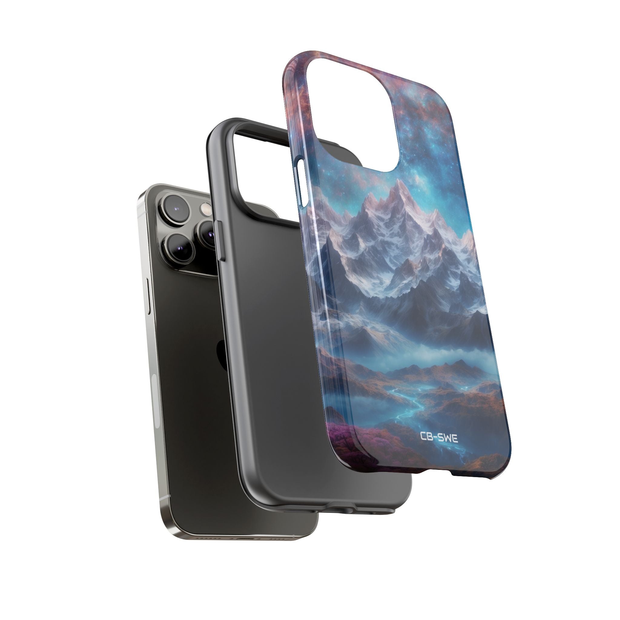 Celestial Mountains Rise - iPhone Case