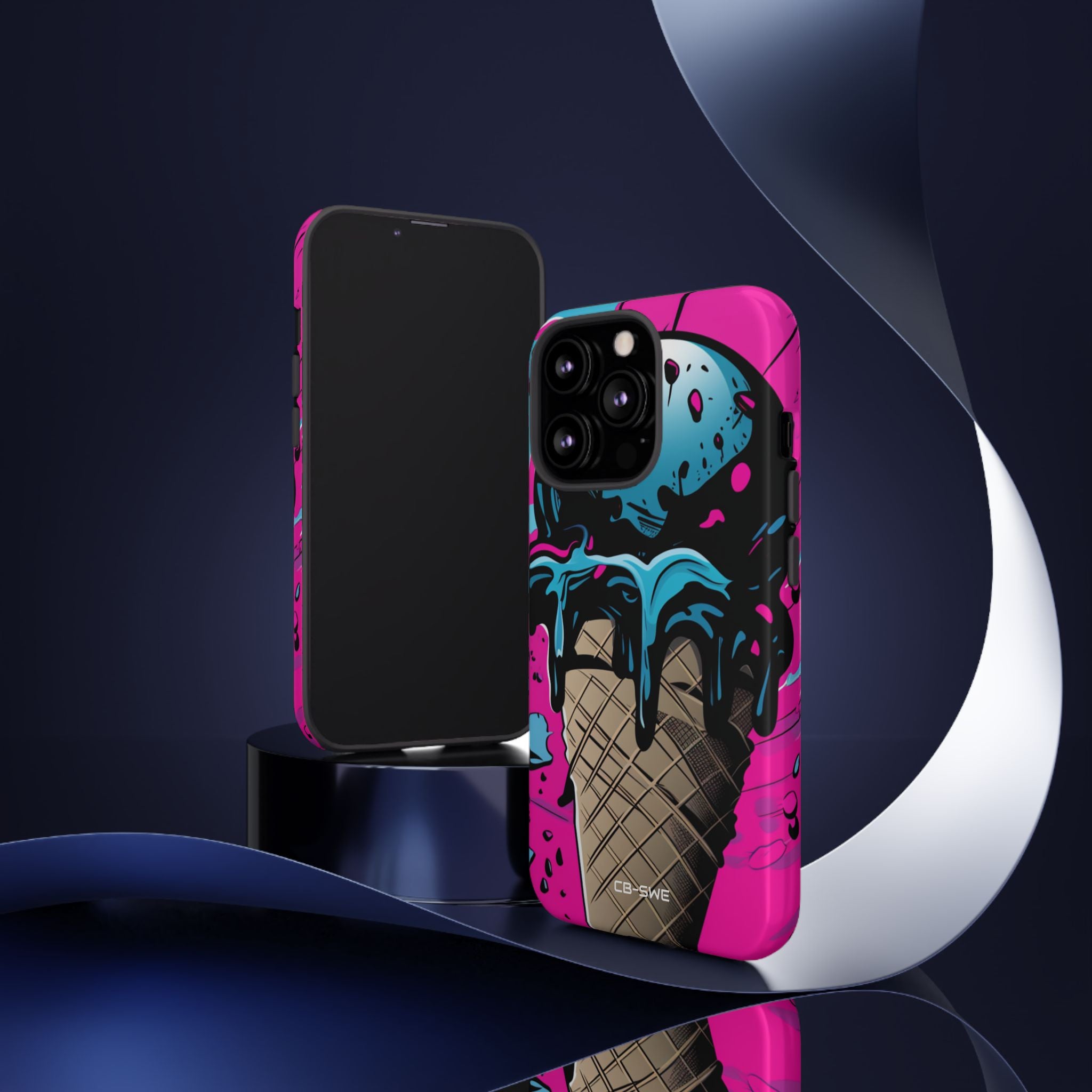 Vibrant Ice Cream Splash - iPhone Case