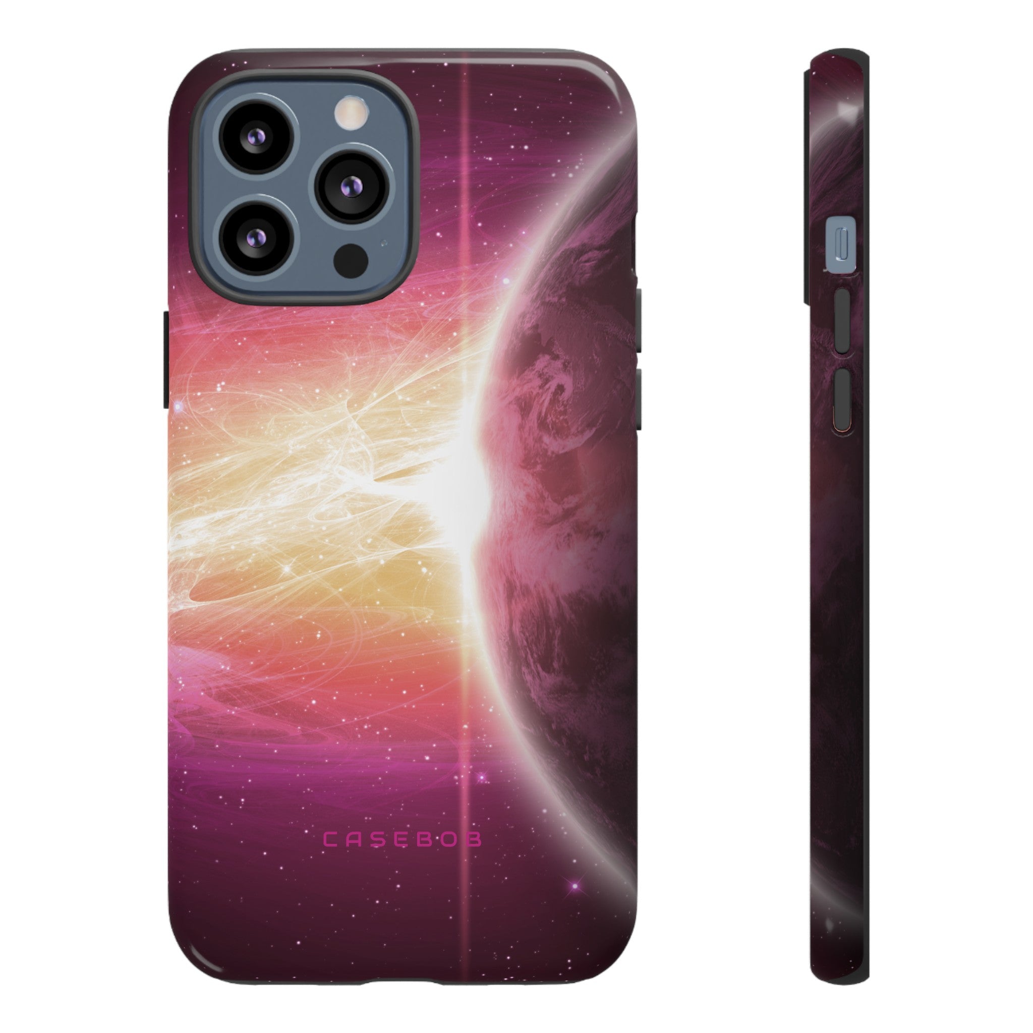 Purple Planets in Space - Protective Phone Case