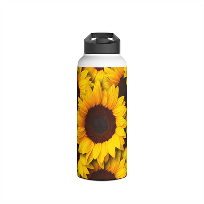 Sunflower Radiance - Stainless Steel Water Bottle