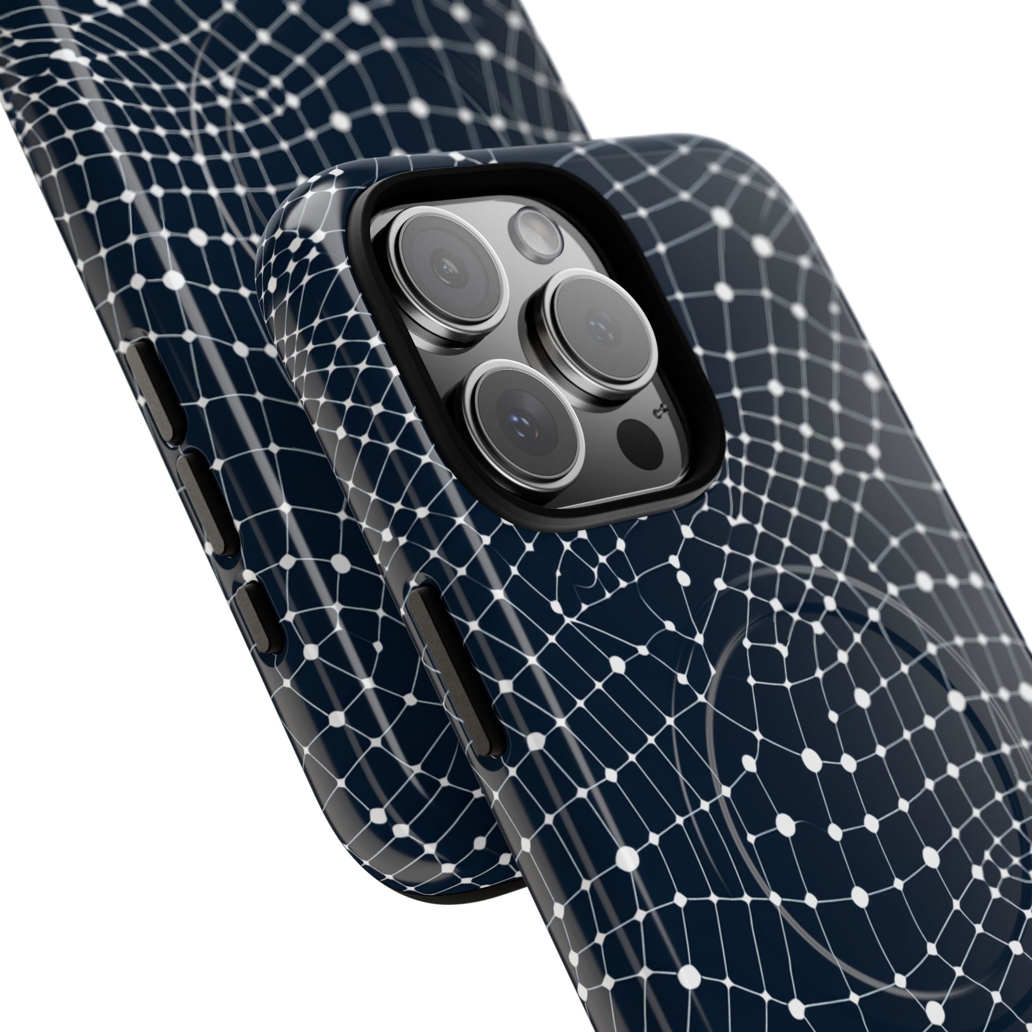 Warped Grid Web iPhone 16 - Tough+