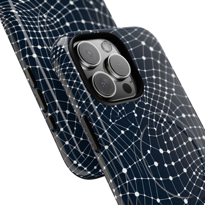 Warped Grid Web iPhone 16 - Tough+