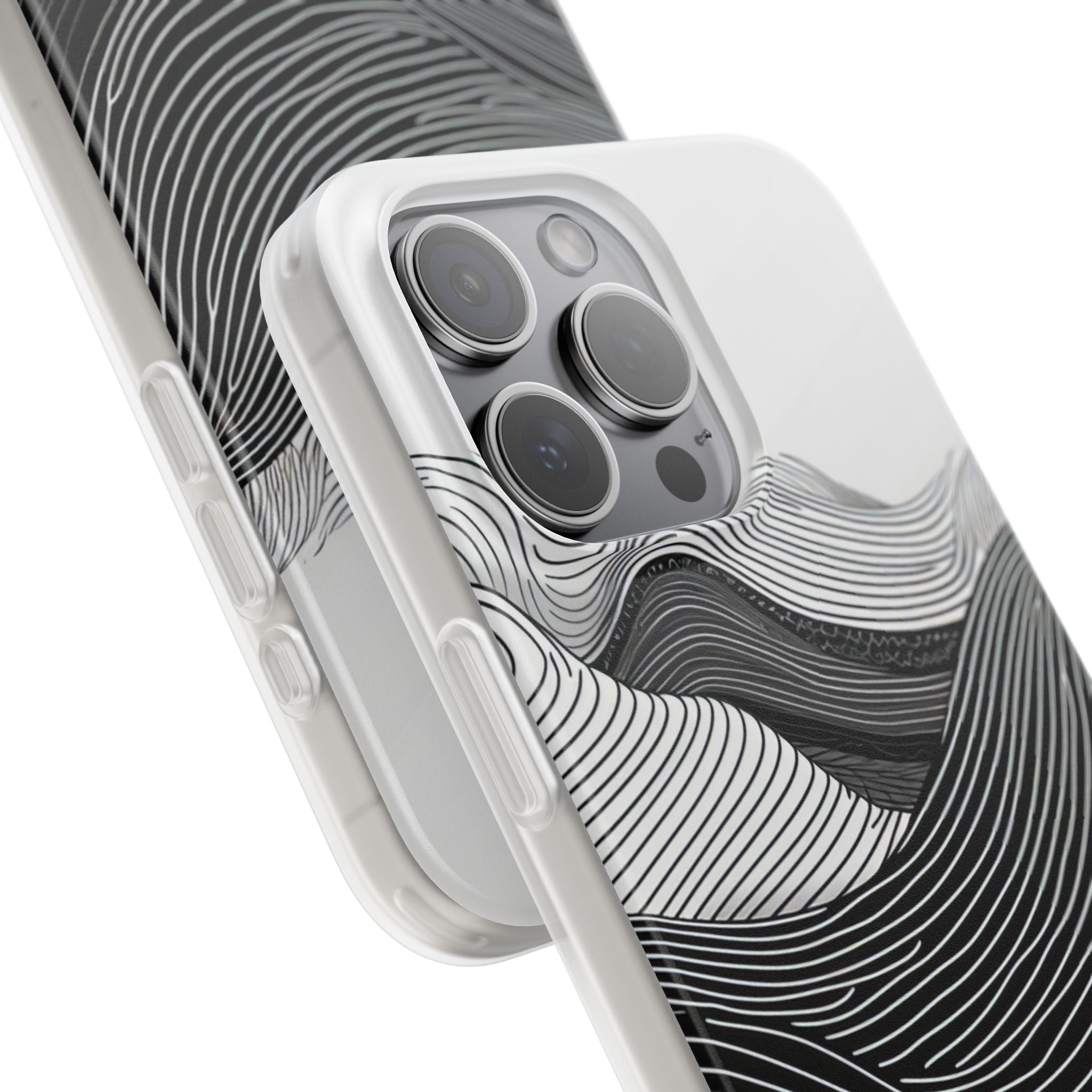 Undulating Horizon Waves iPhone 15 - Flexi Phone Case