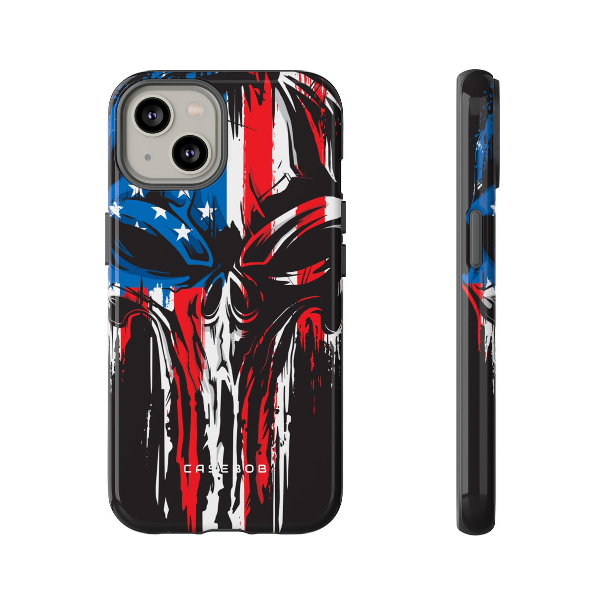 Military Grunge Skull Patriotic - Protective Phone Case