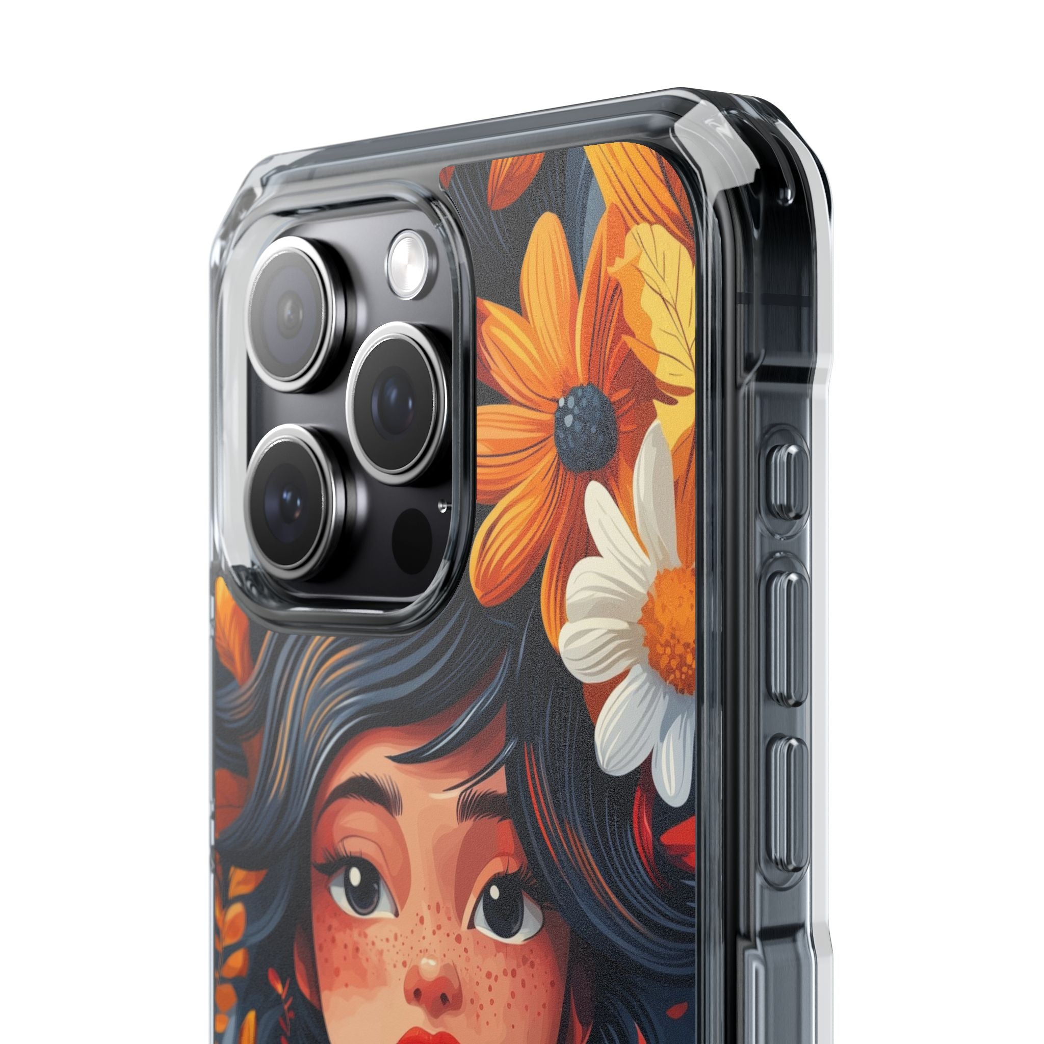 Floral Girl Smiles iPhone Case - Impact
