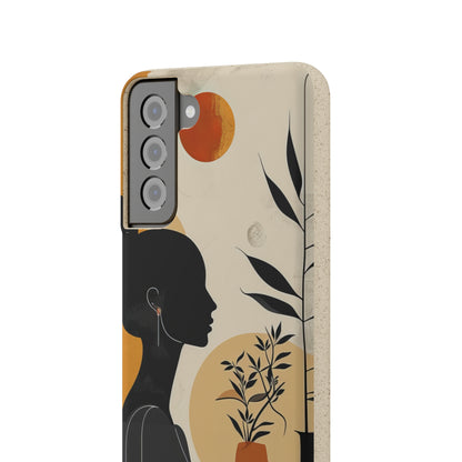 Modern Silhouette Tranquility | Biodegradable Phone Case