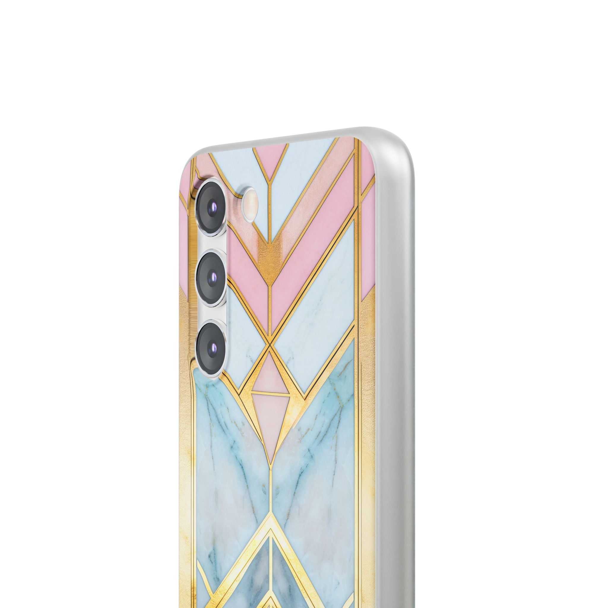 Gold Pink Art Deco - Flexi Samsung S23 Phone Case