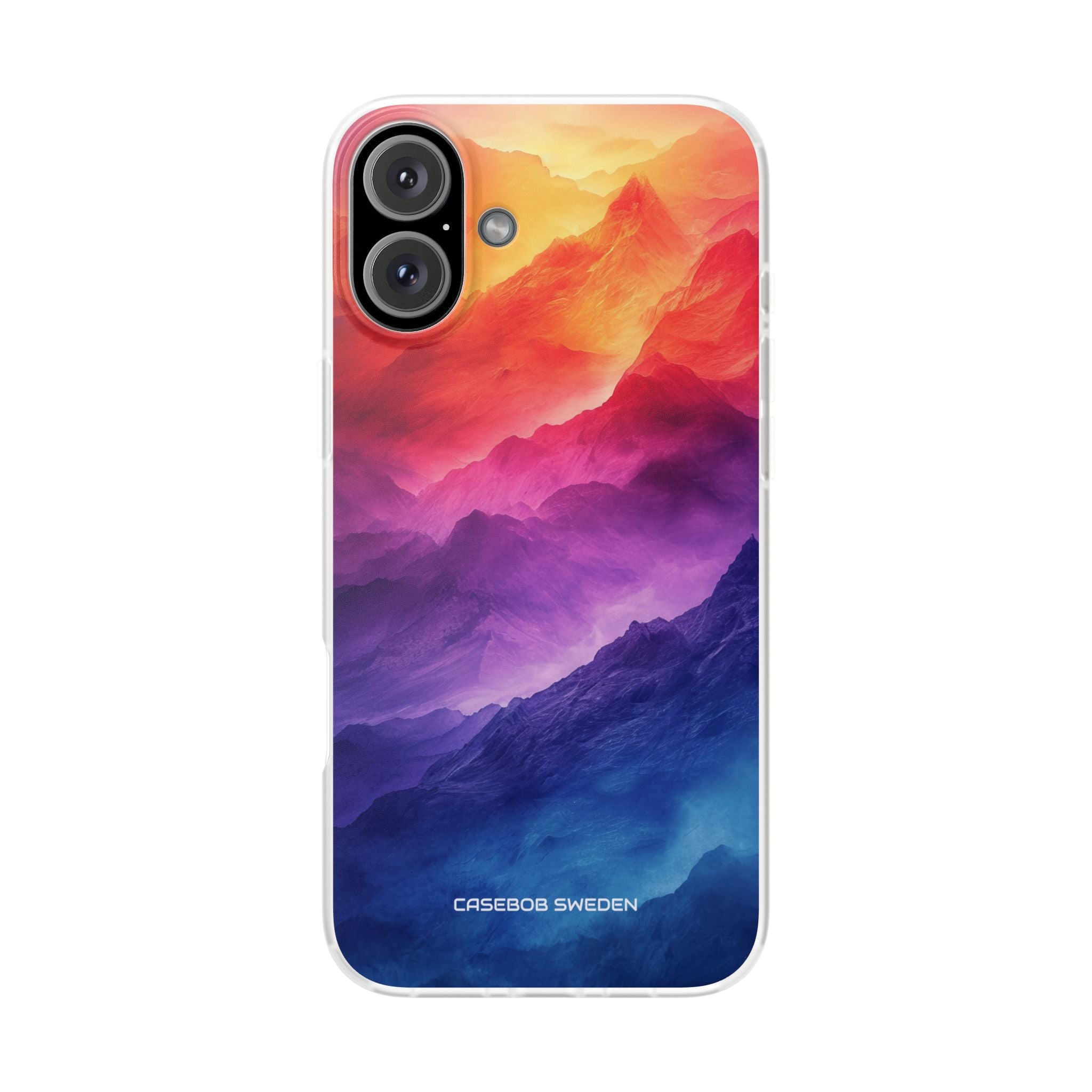 Purple Orange Mountains - Flexi iPhone 16 Phone Case