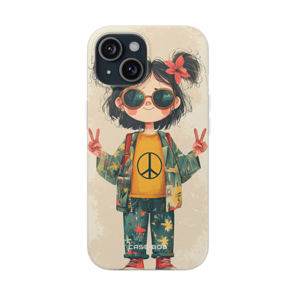 Peace Pigtails iPhone 15 Case - Soft