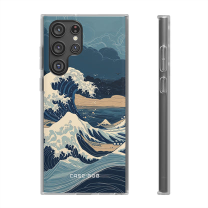 Cresting Blue Wave Samsung S22 Ultra Case - Soft