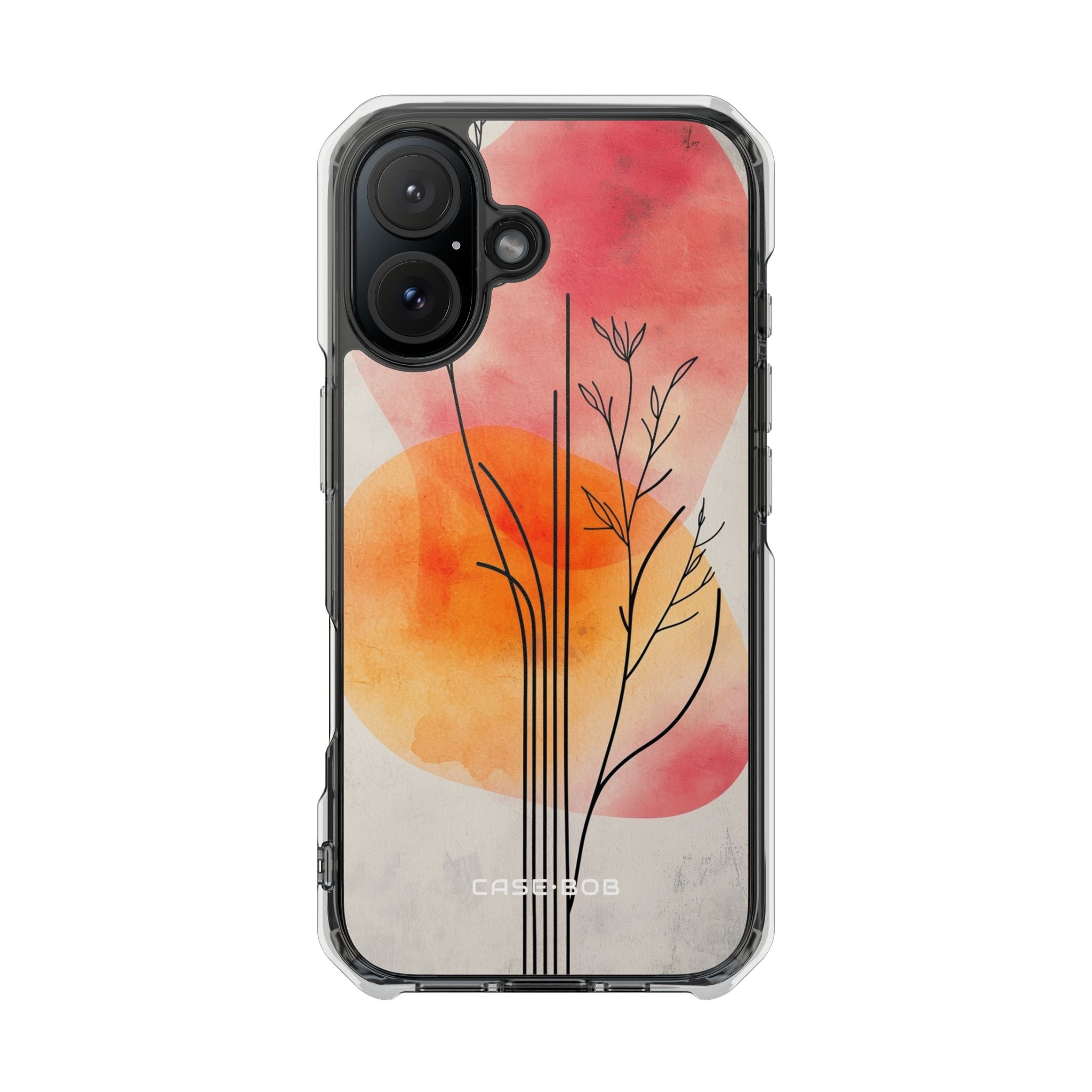 Curved Stem Sunset iPhone 15 Case - Impact