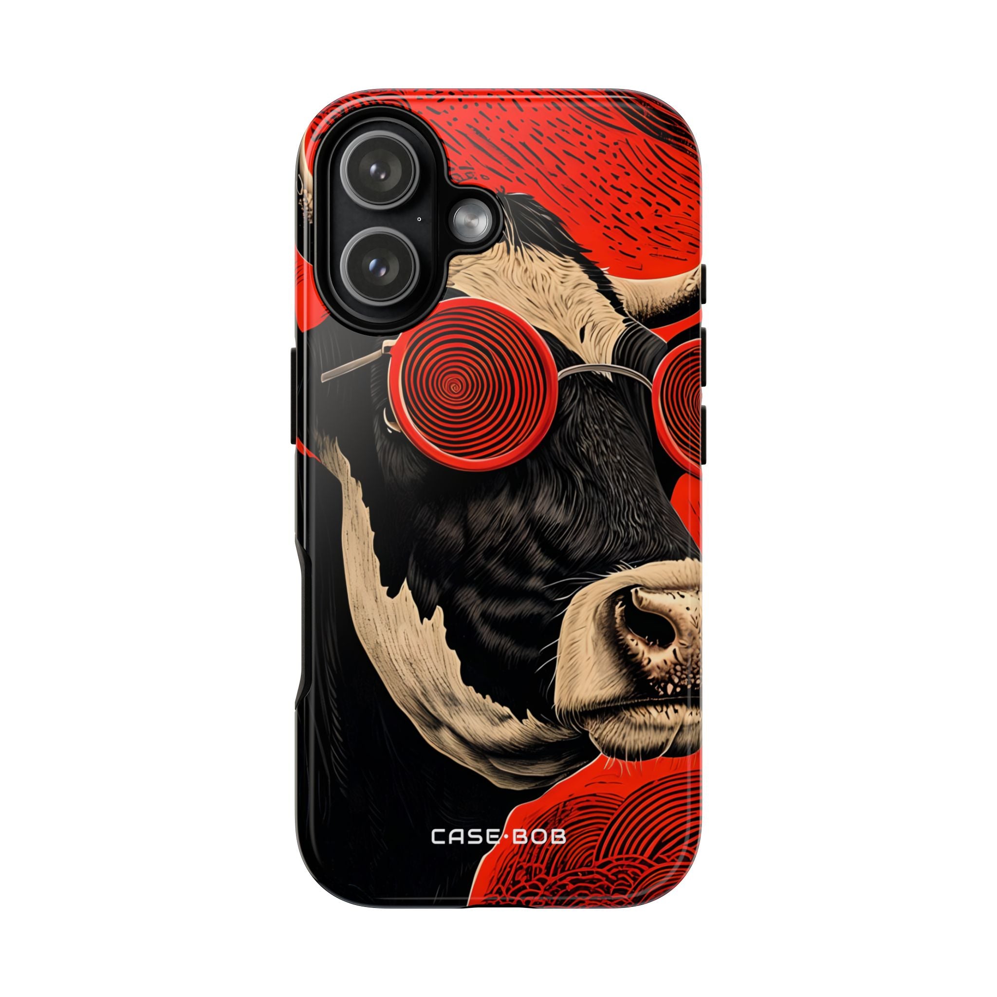 Hypnotic Cow iPhone 17 Case - Tough
