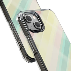 Pastellfarbenes Muster | Handyhülle für iPhone (Clear Impact Case – magnetisch)