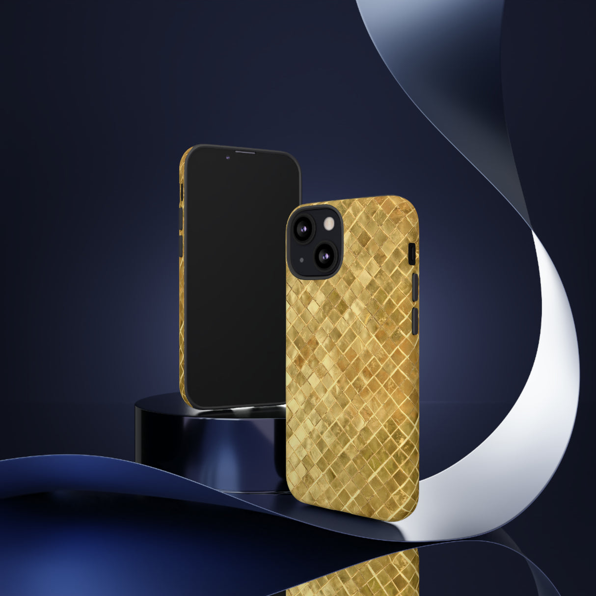 Goldenes Mosaik - Schutzhülle fürs Handy