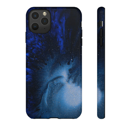 Winter Blue Ink Art - Protective Phone Case